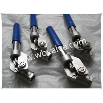 2000wog Stainless Steel Dead Man Handle Automatic Ball Valve